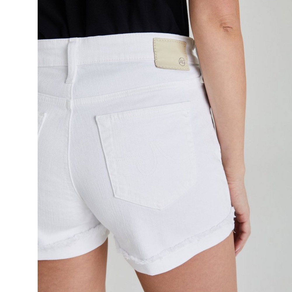 AG Adriano Goldschmeid The Hailey White Jean Short - Picture 2 of 14